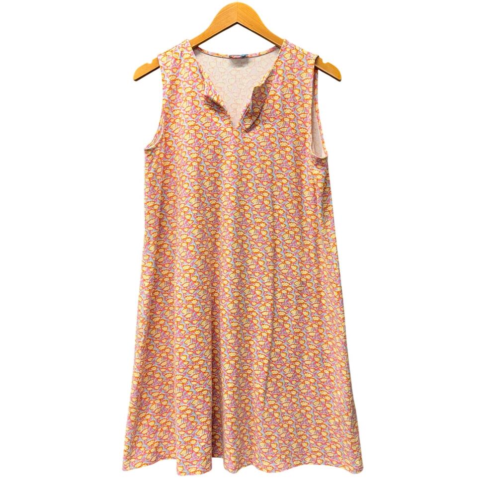 J McLaughlin Dress‎ Womens Large Catalina Cloth Ellison Floral Shift V-Neck